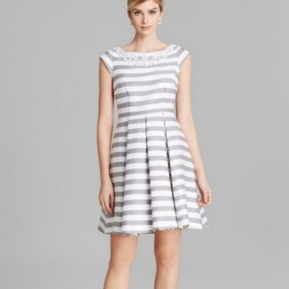 kate spade Dresses & Skirts - KATE SPADE Mariella striped beaded-neck dress